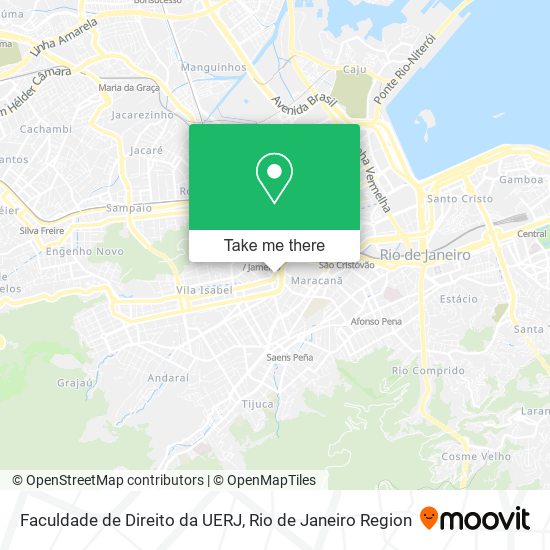 Faculdade de Direito da UERJ map