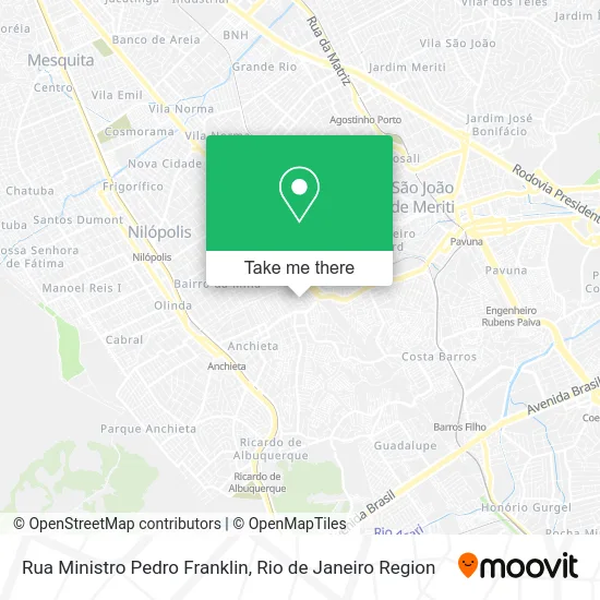 Rua Ministro Pedro Franklin map