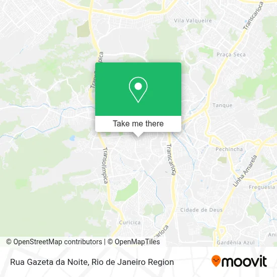 Rua Gazeta da Noite map
