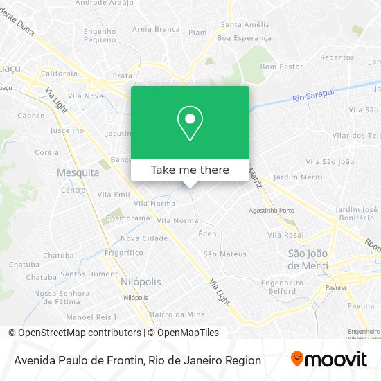 Avenida Paulo de Frontin map