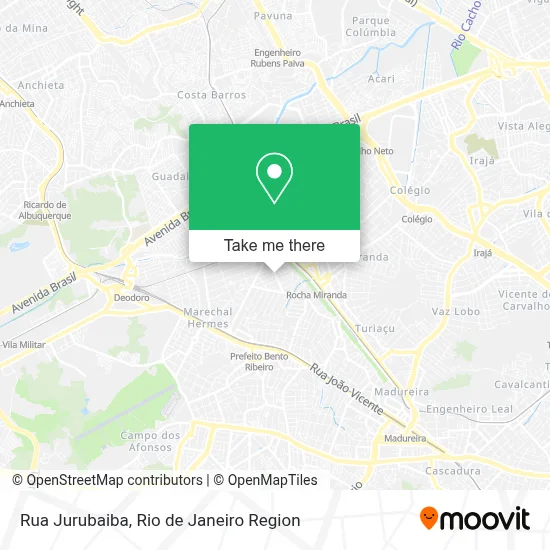 Rua Jurubaiba map