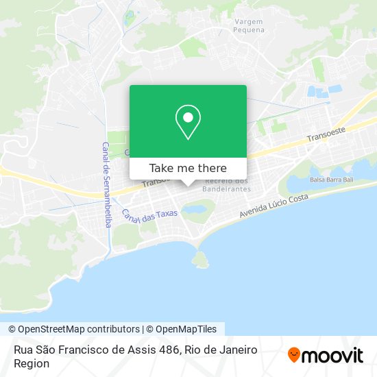 Mapa Rua São Francisco de Assis 486