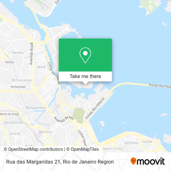 Rua das Margaridas 21 map