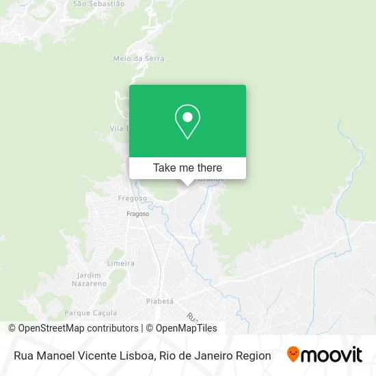 Rua Manoel Vicente Lisboa map