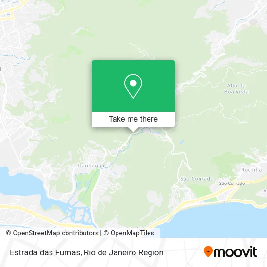 Estrada das Furnas map