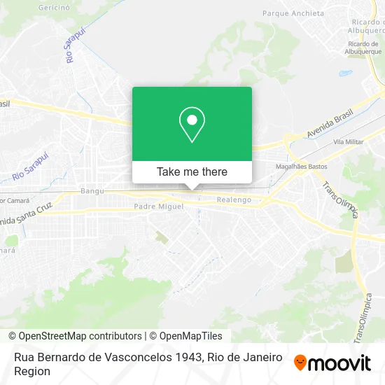 Rua Bernardo de Vasconcelos 1943 map