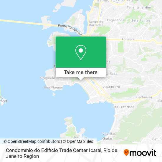 Mapa Condomínio do Edifício Trade Center Icarai