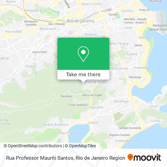 Mapa Rua Professor Mauriti Santos