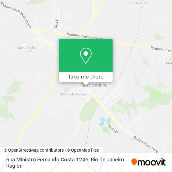 Mapa Rua Ministro Fernando Costa 1246