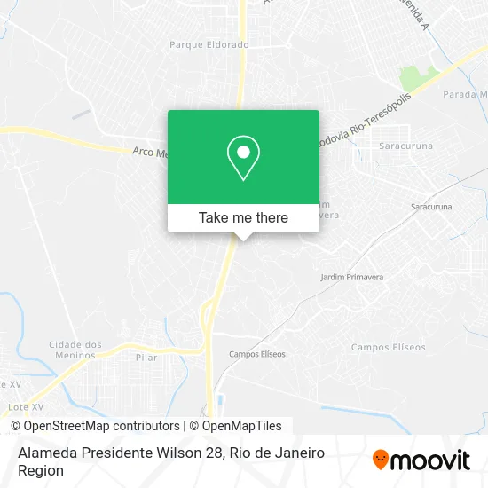 Alameda Presidente Wilson 28 map