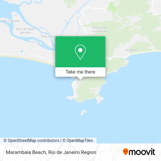 Marambaia Beach map