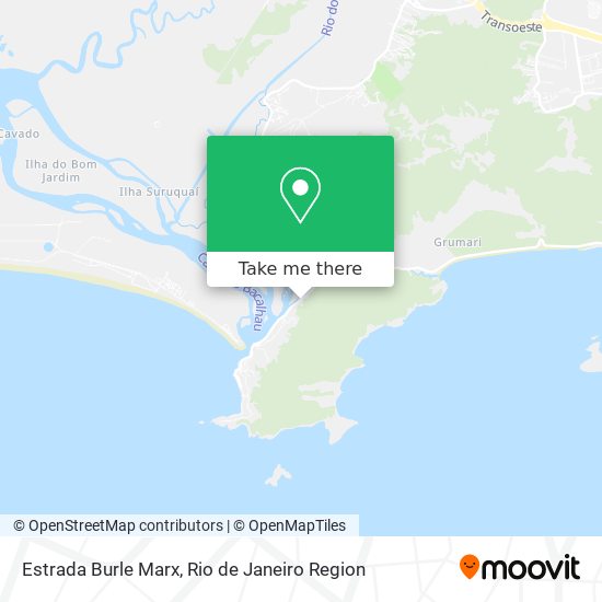 Estrada Burle Marx map