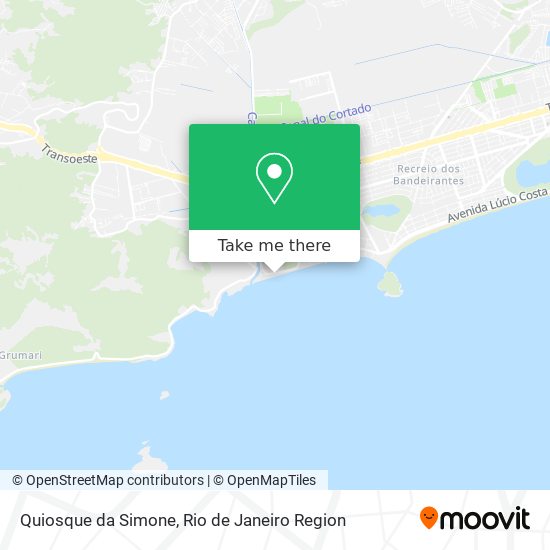 Quiosque da Simone map