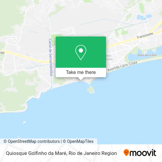 Quiosque Golfinho da Maré map