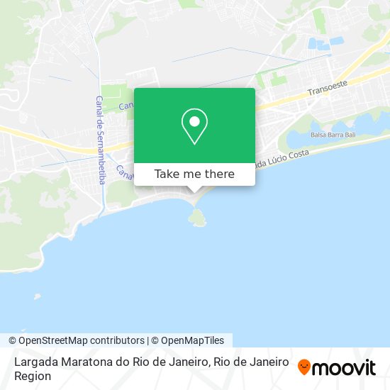 Mapa Largada Maratona do Rio de Janeiro