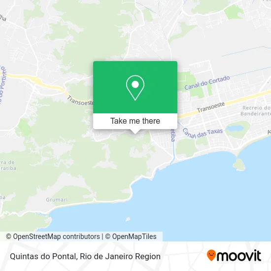 Quintas do Pontal map