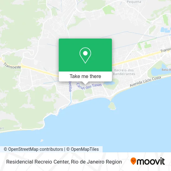 Residencial Recreio Center map
