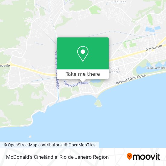 McDonald's Cinelândia map