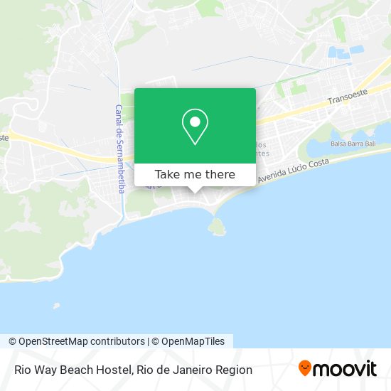 Rio Way Beach Hostel map
