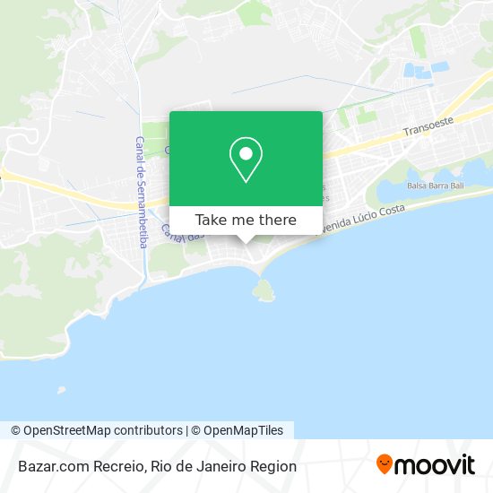 Bazar.com Recreio map