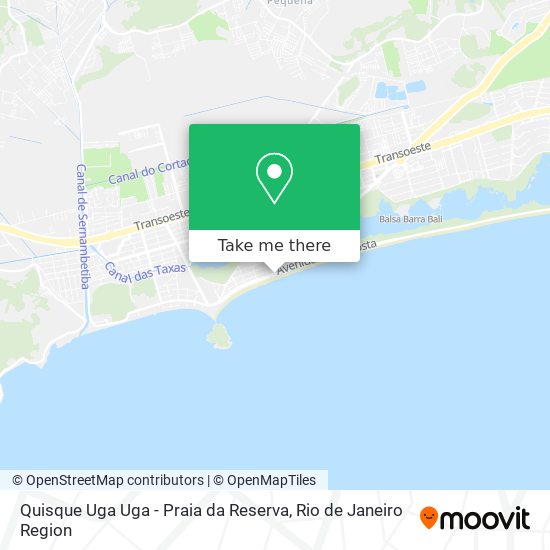 Quisque Uga Uga - Praia da Reserva map