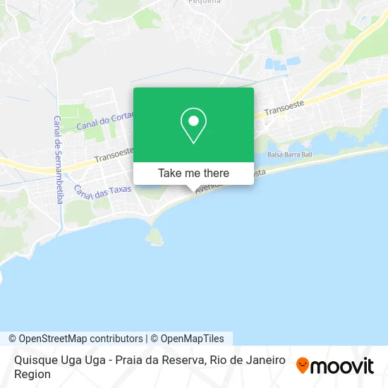 Quisque Uga Uga - Praia da Reserva map