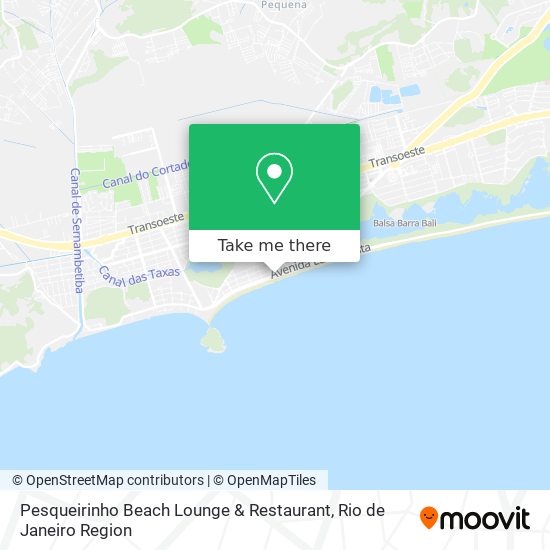 Mapa Pesqueirinho Beach Lounge & Restaurant