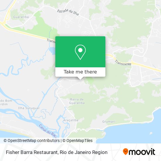 Fisher Barra Restaurant map