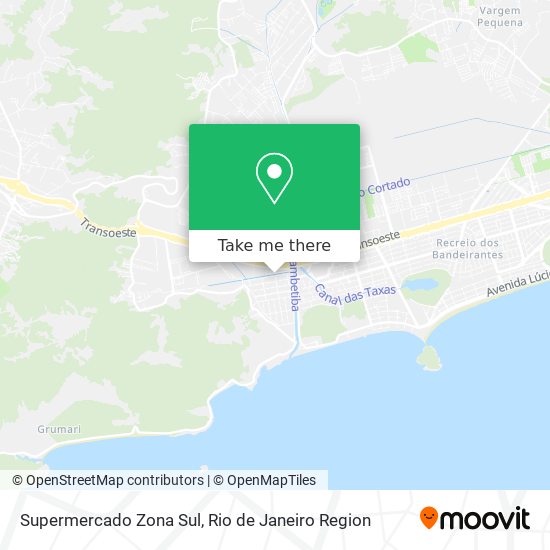 Supermercado Zona Sul map