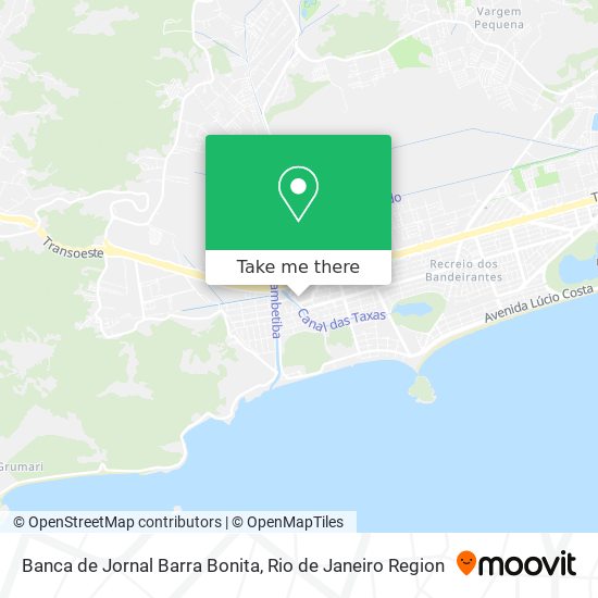Mapa Banca de Jornal Barra Bonita