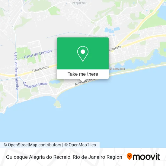 Quiosque Alegria do Recreio map