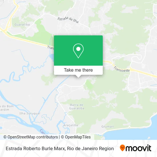 Estrada Roberto Burle Marx map