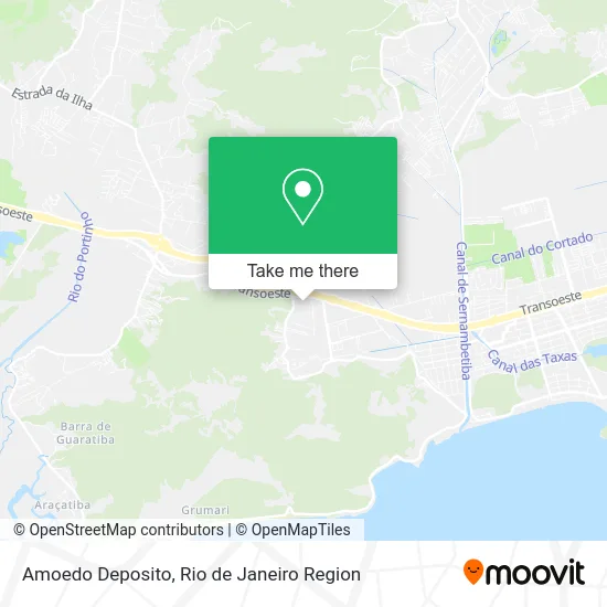 Amoedo Deposito map