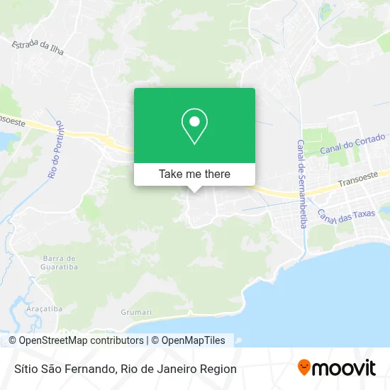 Sítio São Fernando map