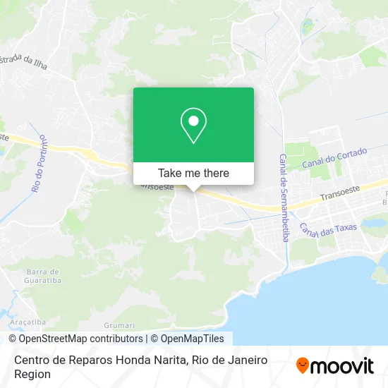 Centro de Reparos Honda Narita map