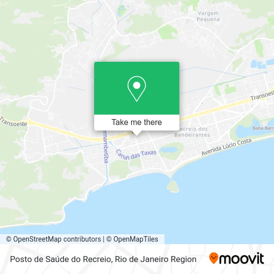 Posto de Saúde do Recreio map