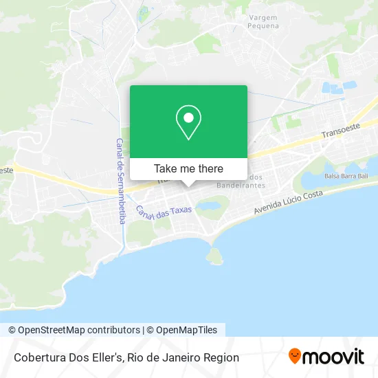 Cobertura Dos Eller's map