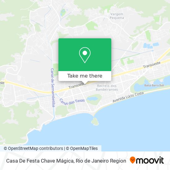 Casa De Festa Chave Mágica map