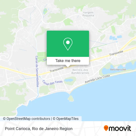 Point Carioca map