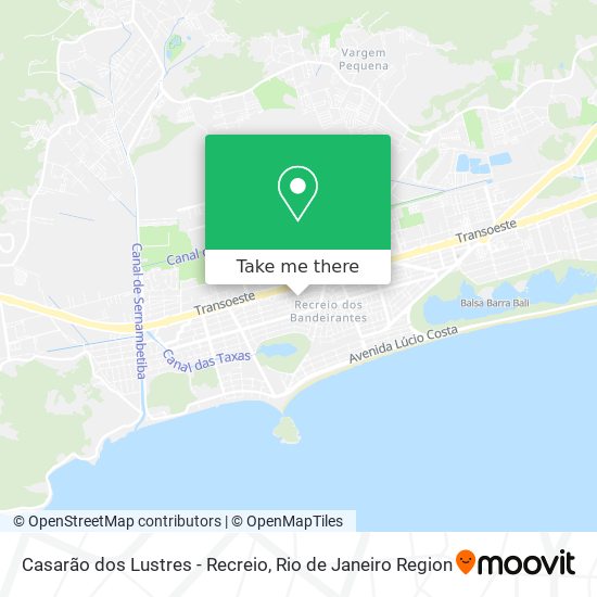 Casarão dos Lustres - Recreio map