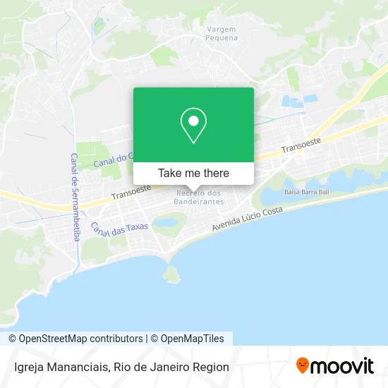 Igreja Mananciais map