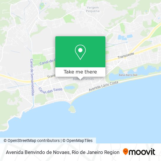 Mapa Avenida Benvindo de Novaes