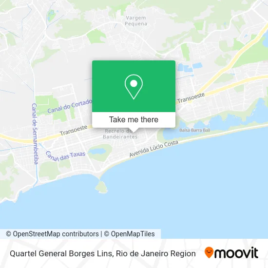 Quartel General Borges Lins map