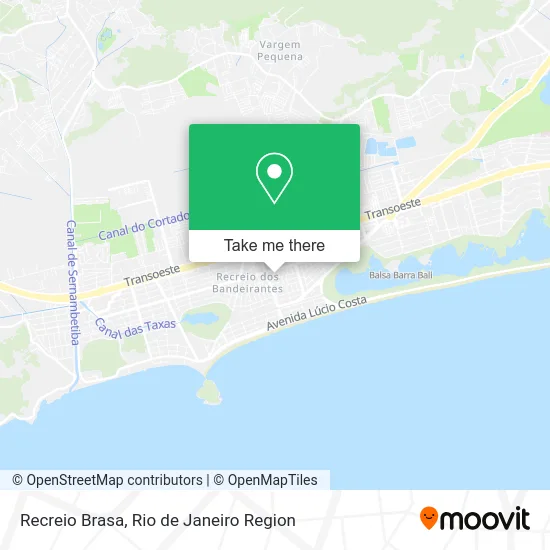 Recreio Brasa map