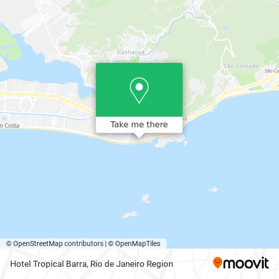 Hotel Tropical Barra map