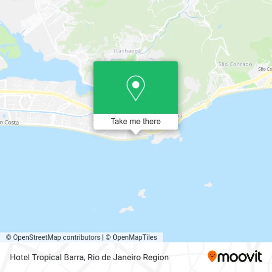 Hotel Tropical Barra map