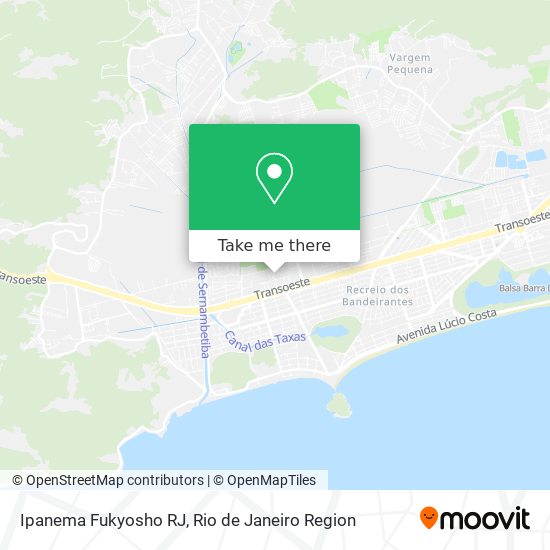 Mapa Ipanema Fukyosho RJ