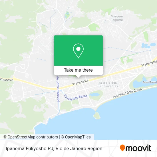 Ipanema Fukyosho RJ map