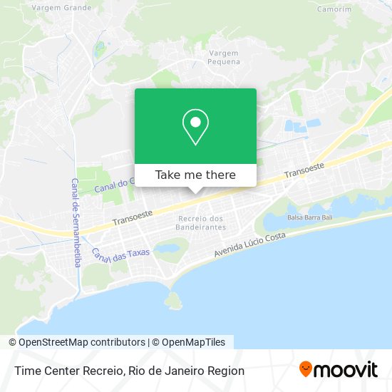 Time Center Recreio map