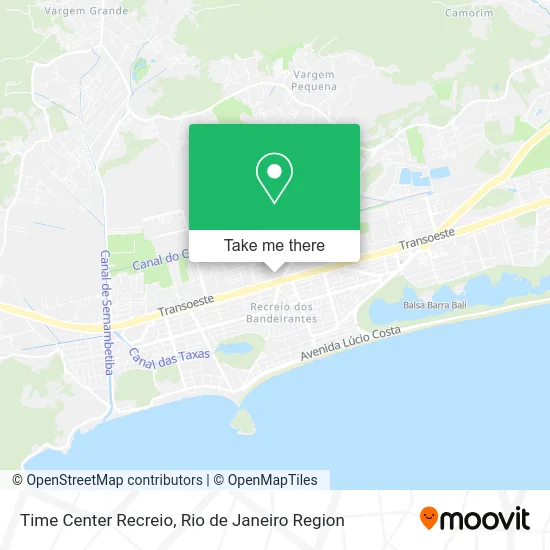 Time Center Recreio map